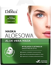 Düfte, Parfümerie und Kosmetik Revitalisierende Tuchmaske für das Gesicht mit Aloe Vera - L'biotica Home Spa