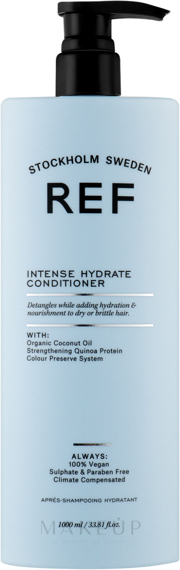 Intensiv feuchtigkeitsspendende und farbschützende Haarspülung mit Bio-Kokos- und Bergamotteöl - REF Intense Hydrate Conditioner — Bild 1000 ml