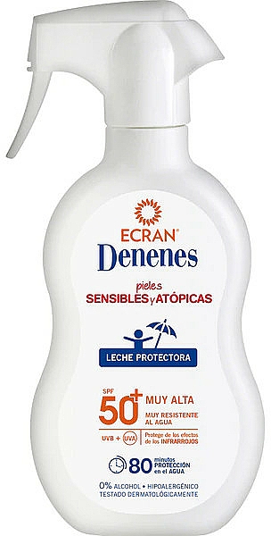 Sonnenschutzmilch-Spray für empfindliche und atopische Haut SPF 50+ - Denenes Sun Protective Milk SPF50+ — Bild N3