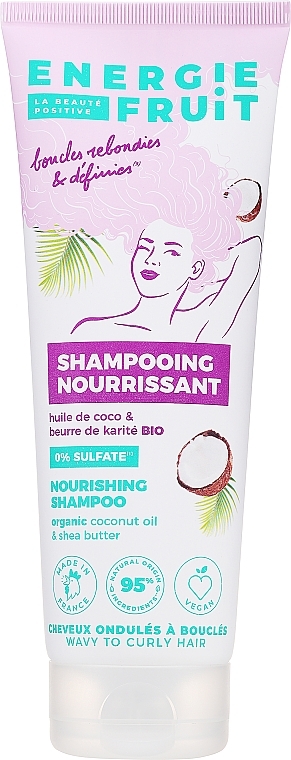 Shampoo für lockiges Haar mit Kokosöl und Sheabutter - Energie Fruit Coconut Oil & Shea Butter Nourishing Shampoo — Bild N1
