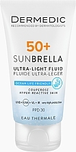 Ultraleichte Schutzcreme SPF 50+ - Dermedic 50+ Sunbrella Ultra-light Fluid — Bild N1