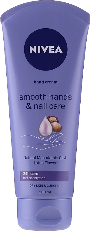 Intensive Handpflege mit Macadamianussöl für trockene Haut - NIVEA Body Smooth Indulgence Hand Cream 