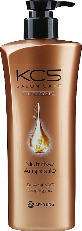 Pflegendes Shampoo mit Moringa Öl für strapaziertes Haar - KCS Salon Care Nutritive Ampoule Shampoo — Bild N1