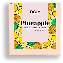 Natürliches Lippenpeeling Ananas mit Zucker, Kakaobutter, Sheabutter und Agavennektar - NCLA Beauty Sugar, Sugar Pineapple Lip Scrub — Bild N3