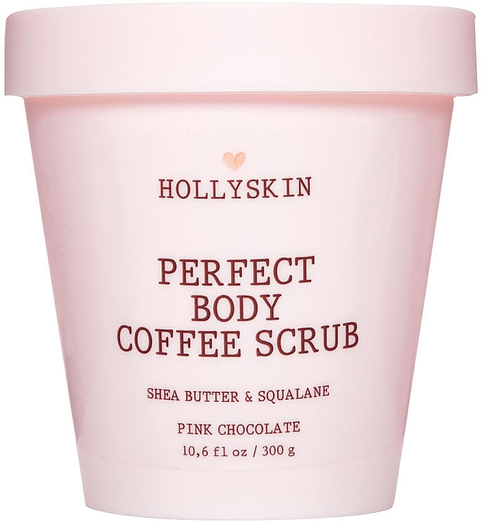 Glättendes Peeling mit Sheabutter und Squalan - Hollyskin Perfect Body Coffee Scrub Pink Chocolate — Bild N1