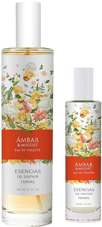Saphir Parfums Flowers de Saphir Ambar & Muguet - Duftset (Eau de Toilette 150ml + Eau de Toilette 30ml)  — Bild N1