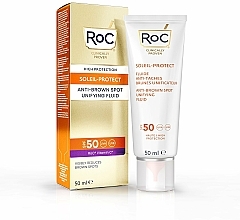 Düfte, Parfümerie und Kosmetik Fluid gegen Pigmentflecken - RoC Soleil Protect Anti Brown Spot Fluid SPP50+
