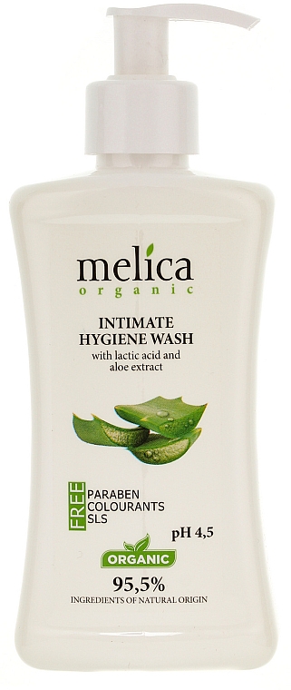 Gel für die Intimhygiene mit Milchsäure und Aloe Vera-Extrakt - Melica Organic Intimate Hygiene Wash — Bild N1