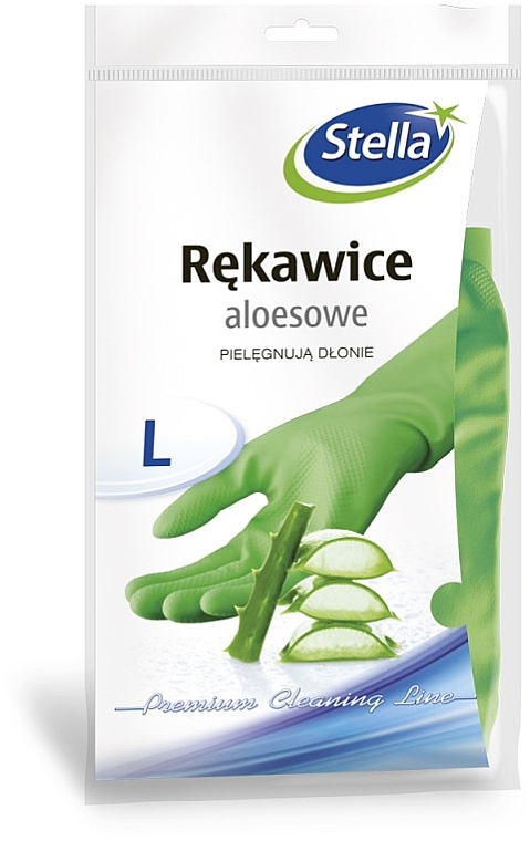 Gummihandschuhe mit Aloe, Größe L - Stella — Bild N1