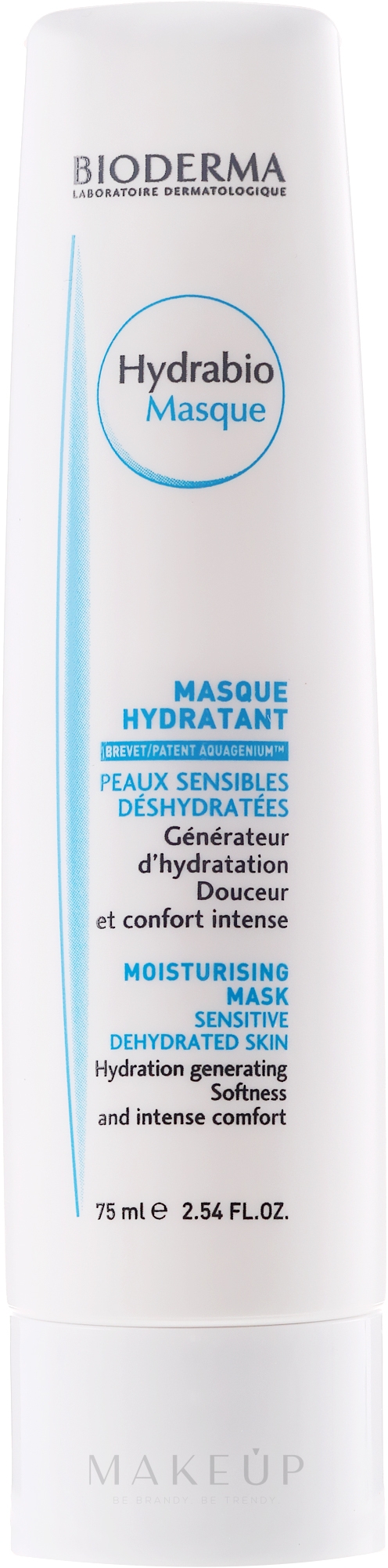 Intensiv feuchtigkeitsspendende Gesichtsmaske für empfindliche und dehydrierte Haut - Bioderma Hydrabio Moisturising Mask — Bild 75 ml