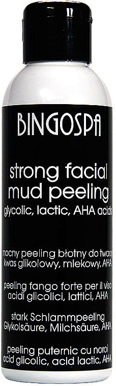 Starkes Gesichts-Schlammpeeling mit Glykol-, Milch- und Fruchtsäure - BingoSpa Strong Facial Mud Peeling — Foto N1