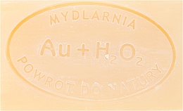 Naturseife mit Mattgold und Wasserstoffperoxid - Powrot do Natury Natural Soap Matt Gold and Hydrogen Peroxide — Bild N3