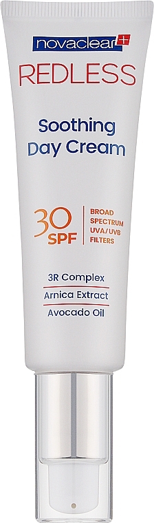 Beruhigende Tagescreme für zu Rötungen neigende Gesichtshaut SPF 30 - Novaclear Redless Soothing Day Cream SPF30 — Bild N1