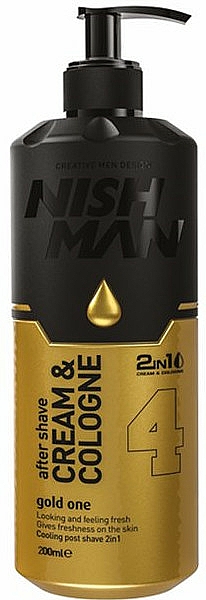 After Shave Creme-Cologne №04 - Nishman After Shave Cream Cologne 2in1 Gold One №04 — Bild N1