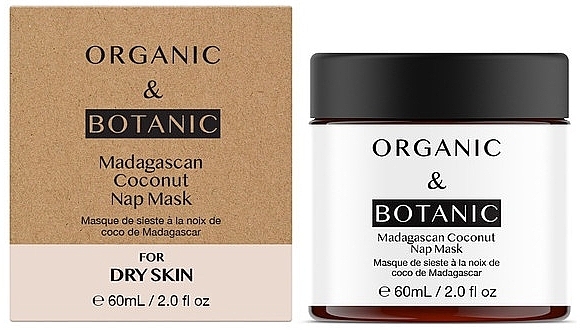 Gesichtsmaske für die Nacht - Organic & Botanic Madagascan Coconut Nap Mask — Bild N1