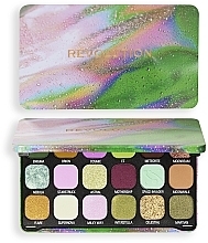 Lidschattenpalette - Makeup Revolution Forever Flawless Astro Nova Green Eyeshadow Palette — Bild N1