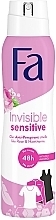 Düfte, Parfümerie und Kosmetik Deospray Antitranspirant - Fa Invisible Sensitive Deodorant