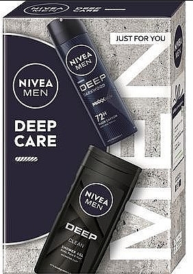 Set - NIVEA Men  Deep Care (deo/150ml + sh/gel/250ml) — Bild N1