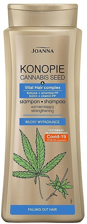 Stärkendes Shampoo gegen Haarausfall mit Hanföl - Joanna Cannabis Seed Shampoo — Bild N1