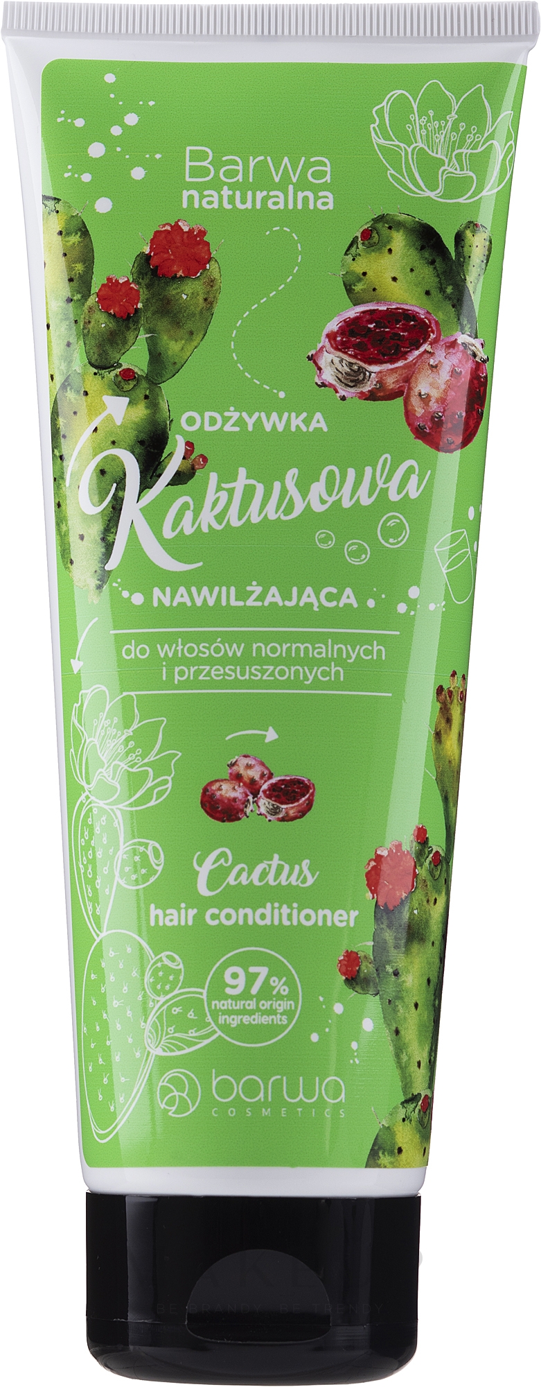 Feuchtigkeitsspendende, regenerierende Haarspülung mit Kaktus-Extrakt - Barwa Natural Conditioner Tube — Bild 200 ml