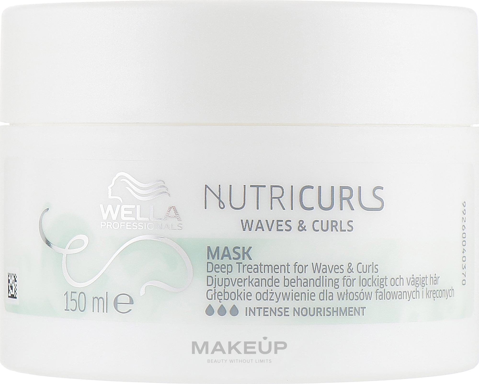 Intensiv pflegende Maske für welliges und lockiges Haar - Wella Professionals Nutricurls Mask — Bild 150 ml