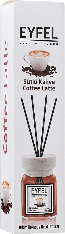 Raumerfrischer Latté - Eyfel Perfume Reed Diffuser Coffee Latte — Bild N1