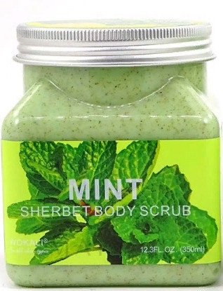 Körperpeeling mit Minze - Wokali Sherbet Body Scrub Mint — Bild 350 ml