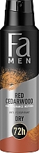 Düfte, Parfümerie und Kosmetik Deospray Antitranspirant Rotes Zedernholz - Fa Men Red Cedarwood Anti-Perspirant 72H