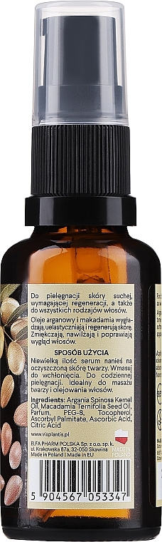 Arganöl für trockenes und geschädigtes Haar - Vis Plantis Argan Oil For Hair — Foto N2