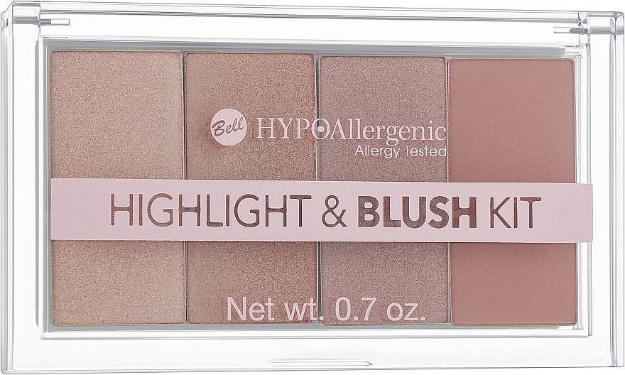 Highlighter- und Rougepalette - Bell Hypoallergenic Highlight & Blush Kit — Bild N2