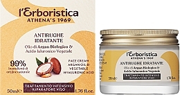 Feuchtigkeitsspendende Anti-Falten Gesichtscreme mit Arganöl und Hyaluronsäure - Athena's Erboristica Face Cream With Argan Oil And Hyaluronic Acid — Bild N2