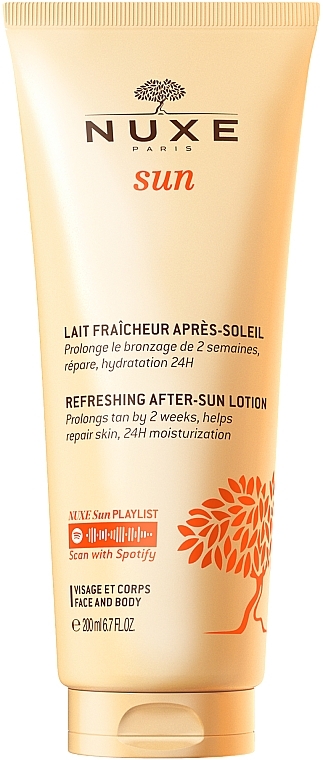 Erfrischende After-Sun-Milch für Gesicht und Körper mit aquatischen und sonnigen Blumen - Nuxe Sun Refreshing After-Sun Lotion