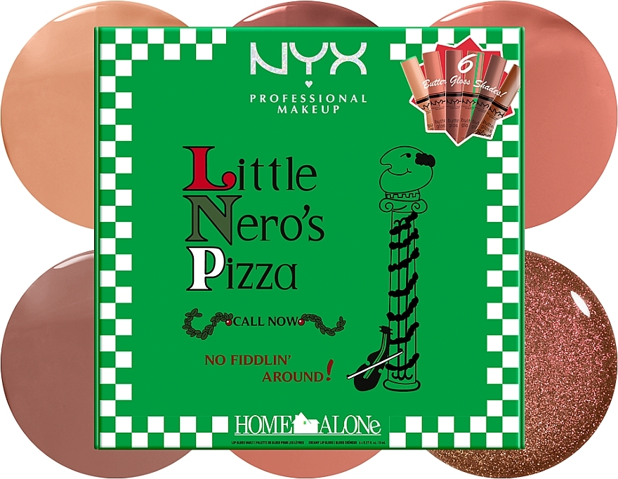 NYX Professional Makeup Home Alone Little Nero's Pizza Butter Gloss Set - Lippen-Make-up-Set — Bild N4