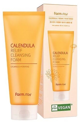 Waschschaum mit Calendula - Farmstay Calendula Relief Cleansing Foam  — Bild N1