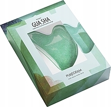 Gesichtsmassageplatte Gua Sha jadegrün  - Purederm Green Jade  — Bild N2