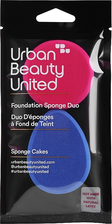 Foundation-Schwämme rosa, blau - UBU Sponge Cakes Foundation Sponge Duo  — Bild N1