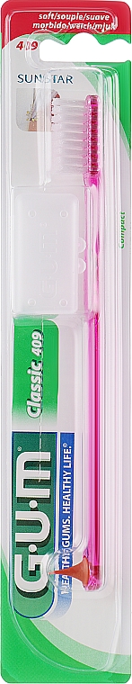 Zahnbürste Classic 409 weich Purpur - G.U.M Soft Compact Toothbrush — Bild N1