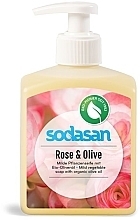 Flüssigseife Rosen- und Olivenöl - Sodasan Liquid Rose-Olive — Bild N2