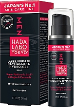 Düfte, Parfümerie und Kosmetik Revitalisierender Hydrogel-Gesichtsbooster mit Hyaluronsäure und Kollagen - Hada Labo Tokyo Men Aqua Booster Revitalizing Hydro-Gel