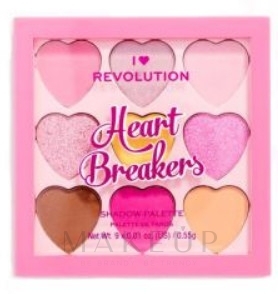 Lidschattenpalette - I Heart Revolution Heart Breakers Eyeshadow Palette — Bild Candyfloss