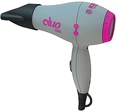 Düfte, Parfümerie und Kosmetik Haartrockner grau mit rosa - Kiepe Duo Mini Travel Hairdryer 