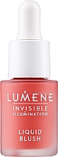 Düfte, Parfümerie und Kosmetik Flüssiges Rouge - Lumene Invisible Illumination Liquid Blush