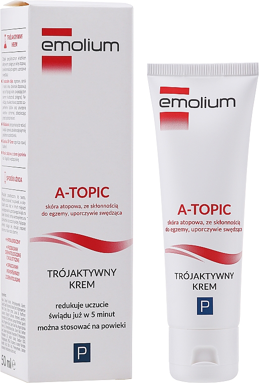 Creme für atopische und zu Ekzemen neigende Haut - Emolium A-topic Cream — Bild N2