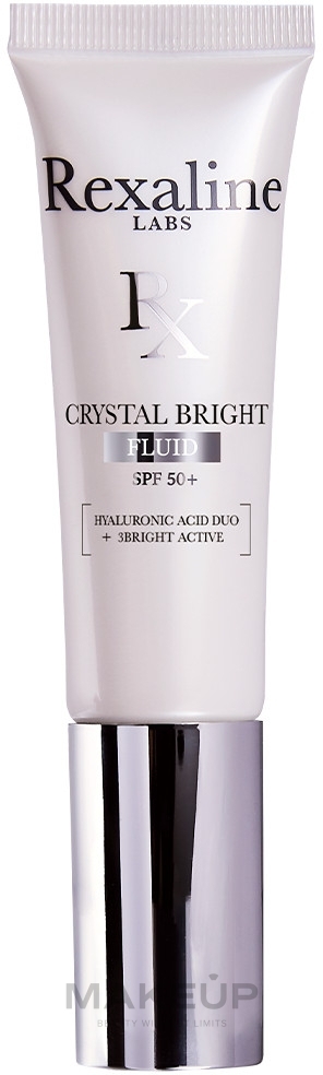 Mattierendes Gesichtsfluid mit Sonnenschutz - Rexaline Crystal Bright Fluid SPF50+ — Bild 30 ml