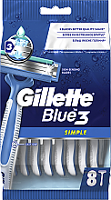 Düfte, Parfümerie und Kosmetik Einwegrasierer-Set 8-tlg. - Gillette Blue 3 Simple