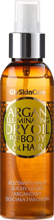 Trockenes Arganöl für Körper und Haar - GlySkinCare Argan Iluminating Dry Oil For Body & Hair — Bild N1