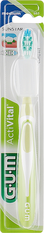 Zahnbürste Activital mittel hellgrün - G.U.M Soft Compact Toothbrush — Bild N1