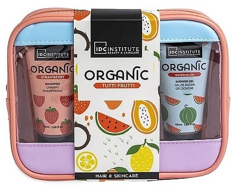 IDC Institute Organic Travel Set (Körperlotion 50ml + Duschgel 50ml + Shampoo 50ml + Kosmetiktasche) - Körperpflegeset — Bild N1