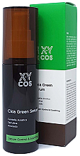 Seboregulierendes und beruhigendes Gesichtsserum mit Centella Asiatica, Avocado und Spirulina - XYcos Cica Green Serum — Bild N1