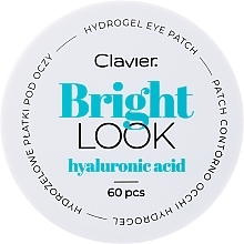Düfte, Parfümerie und Kosmetik Hydrogel-Augenpatches mit Hyaluronsäure - Clavier Bright Look Hyaluronic Acid Hydrogel Eye Patch